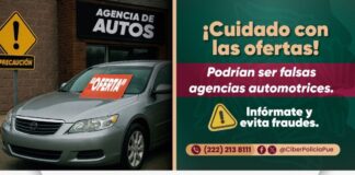 SSP alerta sobre fraudes con falsas agencias de vehículos en internet