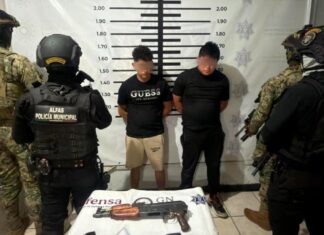 Policía de Texmelucan repele agresión y captura a dos generadores de violencia