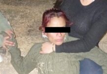 Mujer es atada a poste por presunto robo de tanque de gas en Barranca Honda