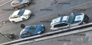 Disparan contra dos automovilistas en Vía Atlixcayotl y Periférico Ecológico