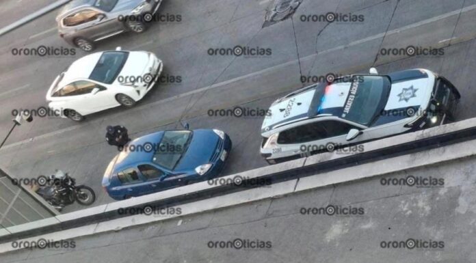 Disparan contra dos automovilistas en Vía Atlixcayotl y Periférico Ecológico