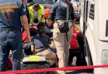 Tres mujeres son atropelladas por transporte público en Agua Santa