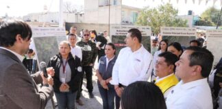 Armenta supervisa conexión del subcolector Atzitzintla a colector del Alto Atoyac