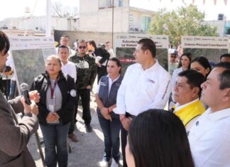 Armenta supervisa conexión del subcolector Atzitzintla a colector del Alto Atoyac