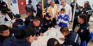 Policías de Puebla realizan pruebas médicas, toxicológicas y psicológicas