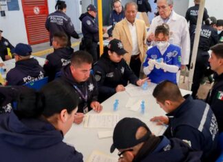 Policías de Puebla realizan pruebas médicas, toxicológicas y psicológicas
