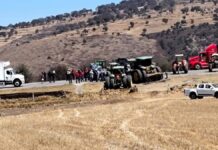 Agricultores bloquean la México-Veracruz y el Arco Norte