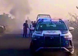 Localizan automóvil calcinado con cadáver en su interior en Calpan