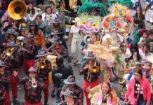Más de 15 mil personas disfrutan del Carnaval en San Pedro Cholula