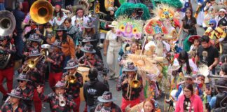 Más de 15 mil personas disfrutan del Carnaval en San Pedro Cholula