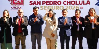 Conmemoran Día de la Bandera y arranca Operativo “San Pedro Cholula Seguro”