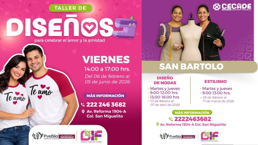 DIF Puebla Capital invita a talleres para el autoempleo durante febrero ...