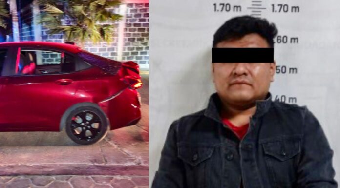 Detienen a hombre conduciendo alcoholizado en Cuautlancingo