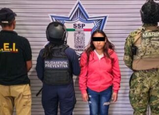 Detienen a presunta extorsionadora en colonia Villa Guadalupe