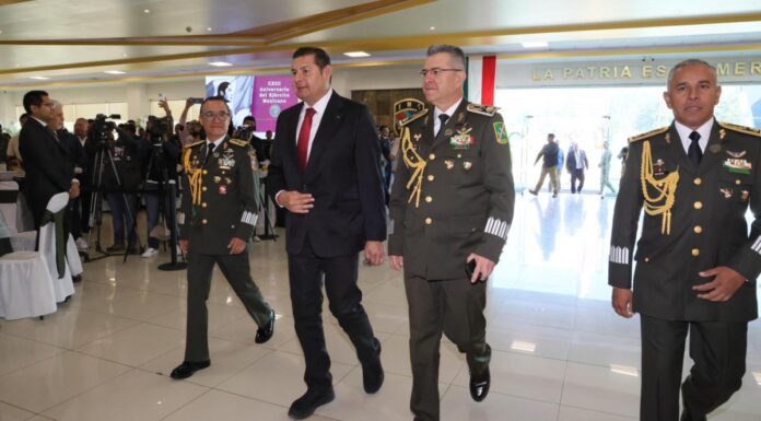 Trabajo con Fuerzas Armadas ayudó a reducir delitos en Puebla: Armenta