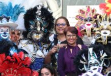 Congreso recibe demostración de baile de la cuadrilla de Huehues de Analco