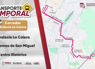 Amplían corredor temporal de transporte público “Galaxia La Calera–Centro”
