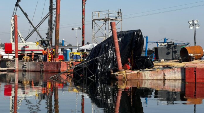 Descartan afectaciones por grúa caída en Lago de Valsequillo