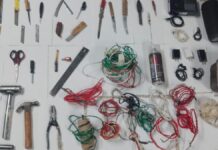 SSP asegura armas y teléfonos en penales de Puebla y Huauchinango