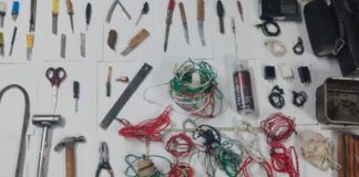 SSP asegura armas y teléfonos en penales de Puebla y Huauchinango