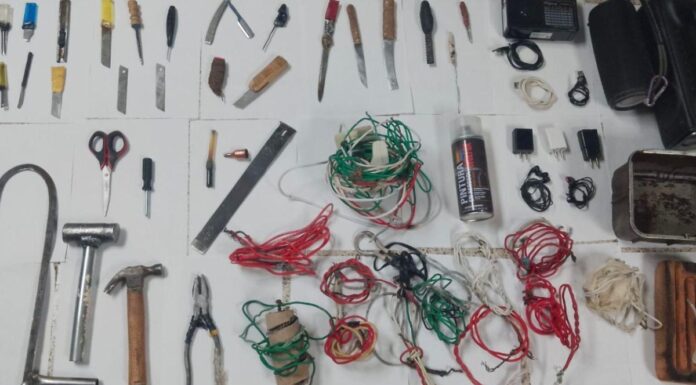 SSP asegura armas y teléfonos en penales de Puebla y Huauchinango