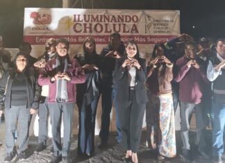 San Pedro Cholula moderniza luminarias aledañas a la Zona Arqueológica