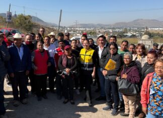 Laura Artemisa anuncia construcción de caja de agua en Chignahuapan