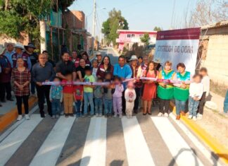 Tonantzin Fernández entrega pavimentación de 4 Norte en San Juan Tlautla
