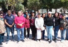 Tonantzin Fernández encabeza faena comunitaria en calle Río Rabanillo de Momoxpan