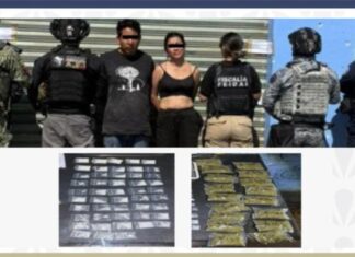 Aseguran punto de venta de droga en Quecholac; detienen a dos personas