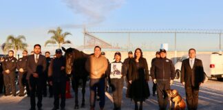 Con honores se retiran elementos de Policía Montada y Unidad Canina en San Andrés Cholula