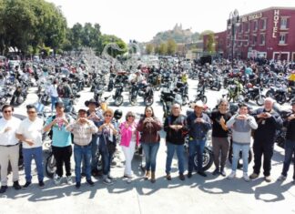 Participan más de 3 mil bikers en Mega Rodada con Causa en San Pedro Cholula