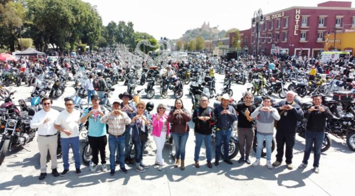Participan más de 3 mil bikers en Mega Rodada con Causa en San Pedro Cholula