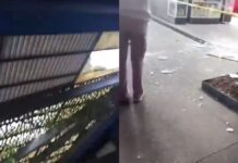 Remolino colapsa techo de cristal en plaza comercial de Bosques de San Sebastián