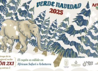 Última semana para cambiar árbol navideño por cupón de Africam Safari en Cuautlancingo