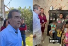 Secretario de Salud visita a menores intoxicados en Huauchinango