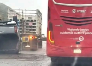 Tres accidentes en la Puebla-Orizaba dejan daños materiales