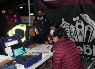 Contraloría Municipal de Puebla supervisa operativos alcoholímetro