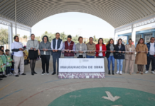 Entrega arcotecho en preescolar “Frida Kahlo” de Cuautlancingo
