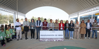 Entregan arcotecho en preescolar “Frida Kahlo” de Cuautlancingo
