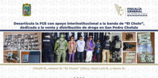 FGE desarticula banda de “El Cholo” en San Pedro Cholula