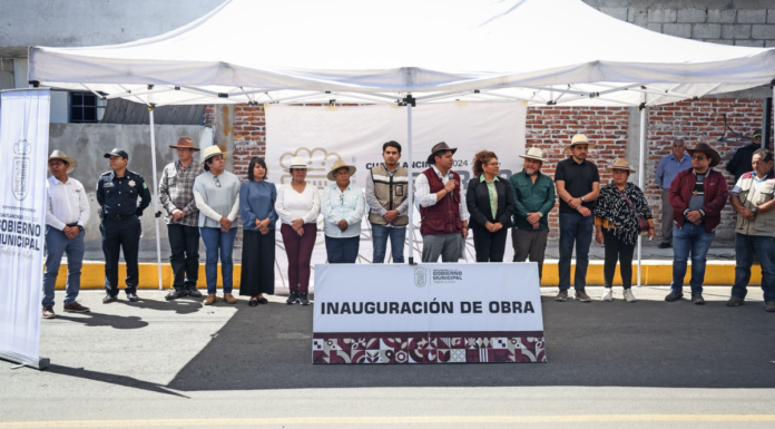Omar Muñoz entrega reconstrucción de la calle 28 de Noviembre