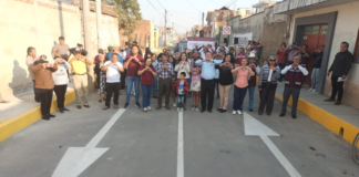 Tonantzin Fernández entrega rehabilitación de calles en San Matías Cocoyotla