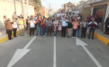 Tonantzin Fernández entrega rehabilitación de calles en San Matías Cocoyotla