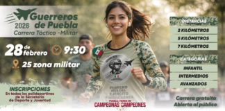 Invitan a participar en la carrera militar “Guerreros de Puebla”