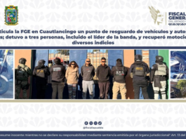 FGE detiene a banda de robo de vehículos en Cuautlancingo