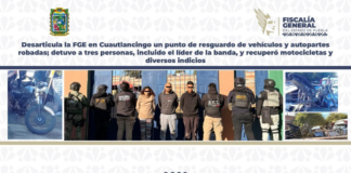 FGE detiene a banda de robo de vehículos en Cuautlancingo