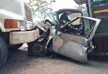 Fuerte choque entre dos unidades bloquea la federal México–Tuxpan