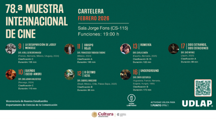 UDLAP recibirá la 78 Muestra Internacional de Cine