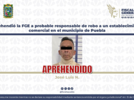 FGE aprehenden a hombre por robo agravado a comercio